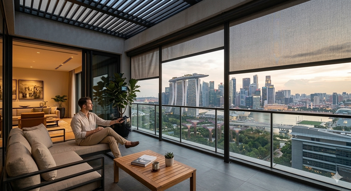 balcony smart blinds