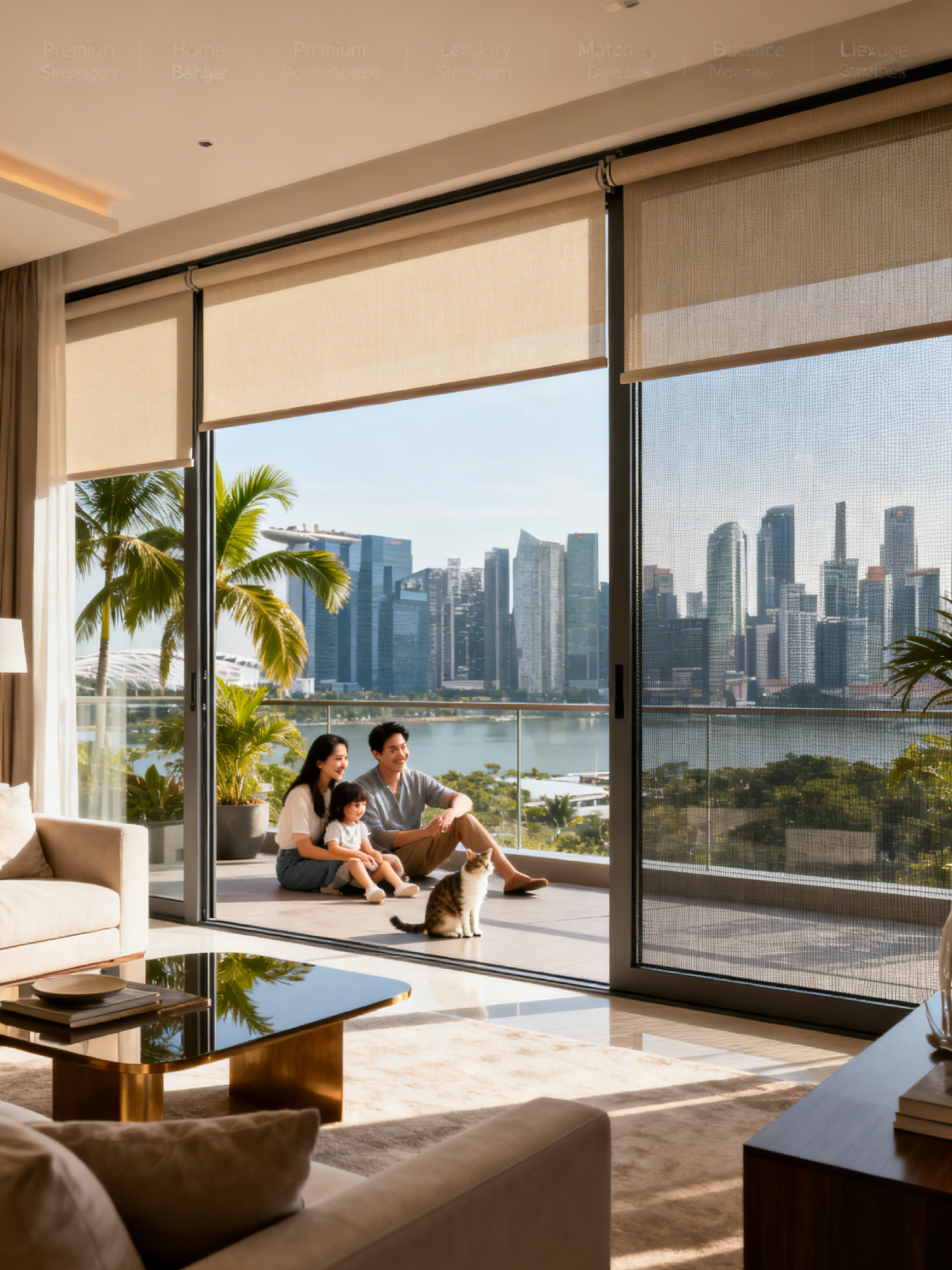 Modern blinds and mesh
